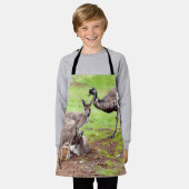 "Unwahrscheinliche Pals: The Kangaroo and Emu Frie Schürze (Getragen)