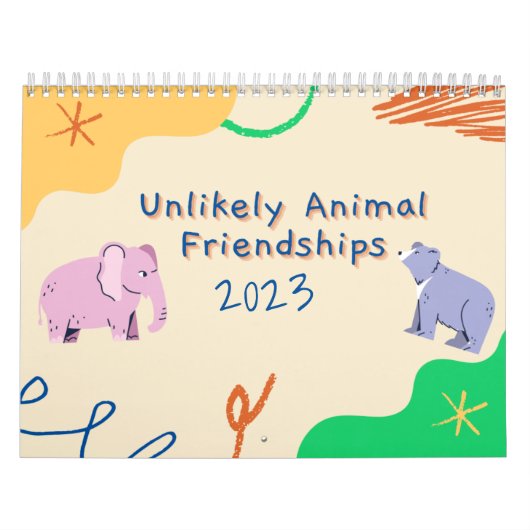 Unwahrscheinliche Tierfreunde 2023 Kalender (Titelbild)