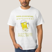 Unwesentliches Personal-Bier-trinkende T-Shirt (Vorderseite)