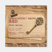 Unwiderstehlich glücklich Red Wine Magnet! Magnet (Vorne)