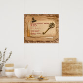 Unwiderstehlich glücklich Red Wine Poster! Poster (Küche)