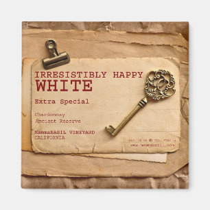 Unwiderstehlich glücklich Weißweinmagazin! Magnet
