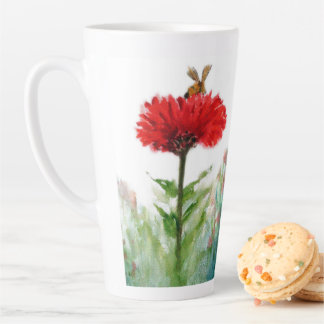 "Unwiderstehlich." Links, große, latte Tasse. Milchtasse