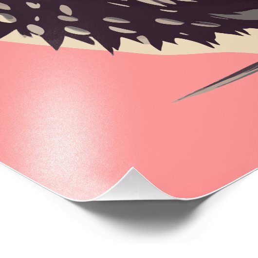 Unwiderstehlich Niedlicher Igel Hedgie Fotodruck (Ecke)