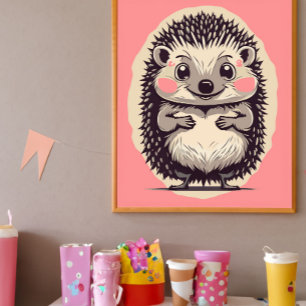 Unwiderstehlich Niedlicher Igel Hedgie Fotodruck