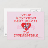 unwiderstehlich postkarte (Vorne/Hinten)