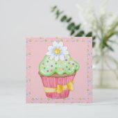 Unwiderstehliche Cupcake-Einladungen - SRF Einladung (Stehend Vorderseite)