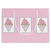 Unwiderstehliche Eiscreme-Geschenktasche von Adiel Große Geschenktüte (Vorderseite)