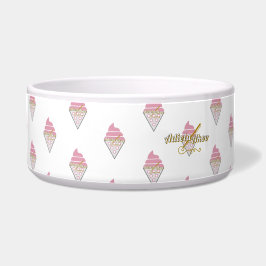 Unwiderstehliche Eiscreme Nachtisch Napf