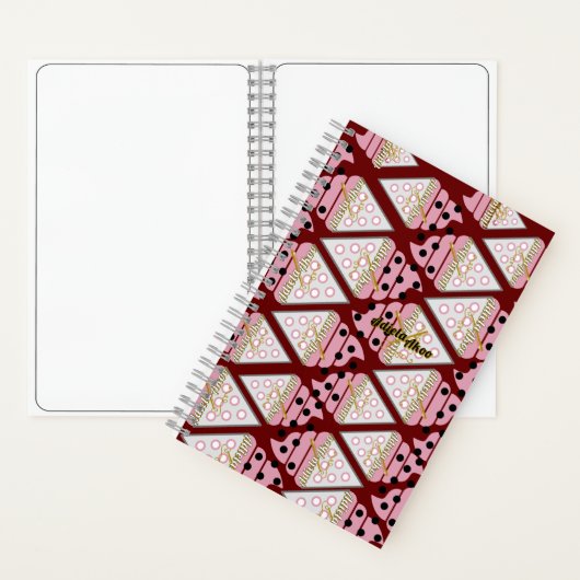 Unwiderstehliche Eiscreme Sprinkles Berry-Notebook Notizblock (Innen)