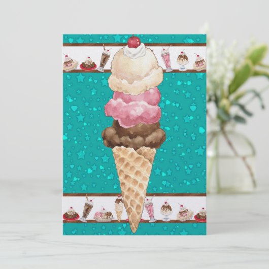 Unwiderstehliche Eiscreme - SRF Einladung (Stehend Vorderseite)