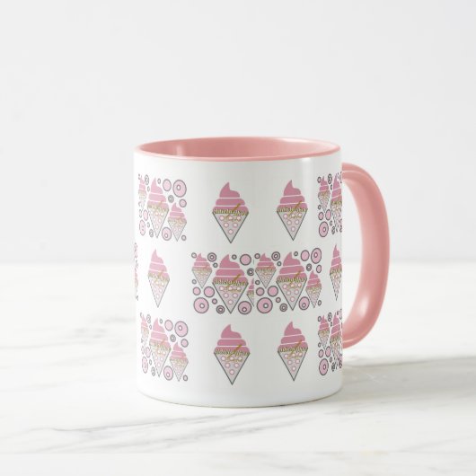 Unwiderstehliche Eiscreme Tasse (VorderseiteRechts)