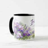 Unwiderstehliche Iris für Frühlingsgärtner Tasse (Vorderseite Links)