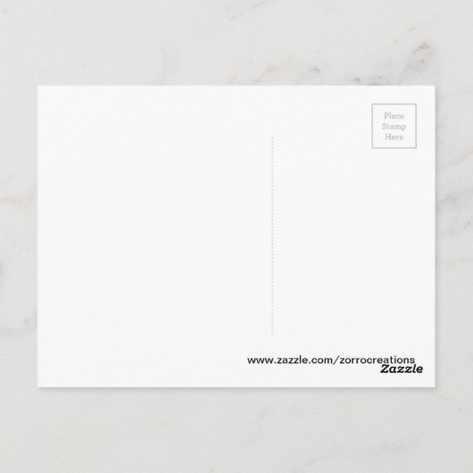 Unwiderstehliche Katze Zorro Danke Postcard Postkarte (Rückseite)