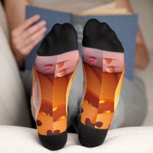 Unwiderstehliche Kürbissocken – Süße Halloween-Mag Socken