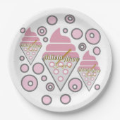 Unwiderstehliche Teller aus dem Eiskrem (Vorderseite)