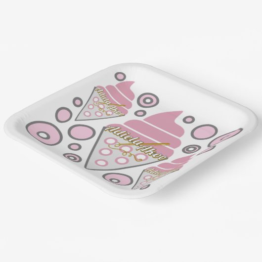 Unwiderstehliche Teller aus dem Eiskrem (Gewinkelt)