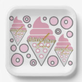 Unwiderstehliche Teller aus dem Eiskrem (Vorderseite)