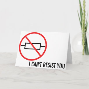 Unwiderstehlicher romantischer, witziger Valentine Feiertagskarte