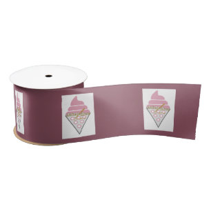 Unwiderstehliches Eis Creme Grabbon von Adiela Ako Satinband