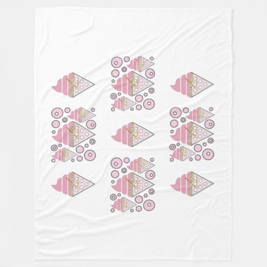 Unwiderstehliches Eiscreme Fleecedecke (Vorderseite)