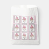 Unwiderstehliches Eiscreme Gefälligkeitsbeutel von Geschenktütchen (Vorderseite)