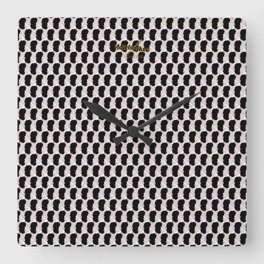 Unwiderstehliches Eiscreme Schmelz Sprinkles Wall  Quadratische Wanduhr (Vorderseite)