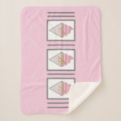 Unwiderstehliches Eiscreme Sherpa Blanket - Adiela Sherpadecke (Vorderseite)