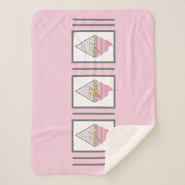 Unwiderstehliches Eiscreme Sherpa Blanket - Adiela Sherpadecke