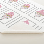 Unwiderstehliches Eiscreme Sherpa Blanket Sherpadecke (3/4)