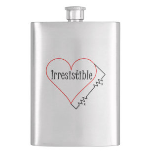 Unwiderstehliches elektrisches Herz Flachmann