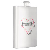 Unwiderstehliches elektrisches Herz Flachmann (Rechts)