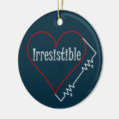 Unwiderstehliches Herz Keramik Ornament (Links)