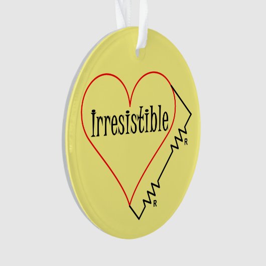 Unwiderstehliches Herz Ornament (Vorderseite)