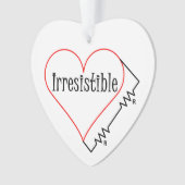 Unwiderstehliches Herz Ornament (Vorderseite)