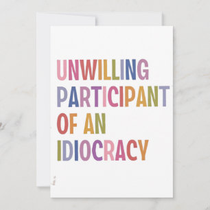 Unwillige Teilnahme an einer Diokratie gegen Trump Save The Date