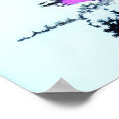 UNWIND - Schneeberge Seeboot. bearbeitbar Poster (Ecke)