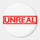 Unwirkliche Briefmarke Magnet (Vorne)