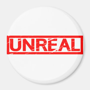 Unwirkliche Briefmarke Magnet