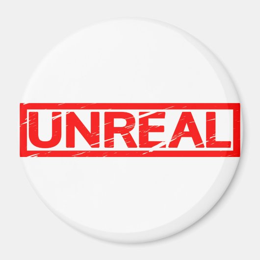 Unwirkliche Briefmarke Magnet (Vorne)