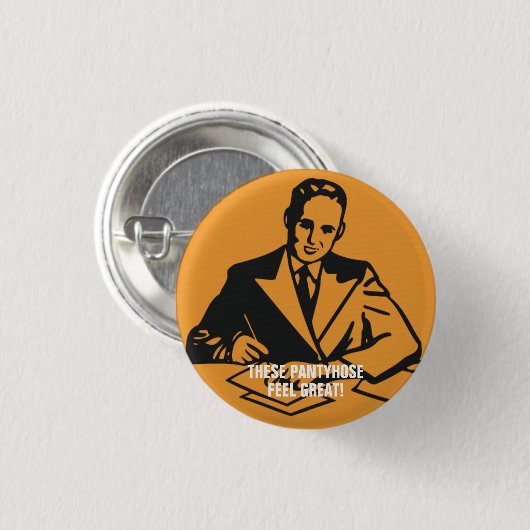 Unwissender Geschäftsführer-Button Button (Vorne & Hinten)