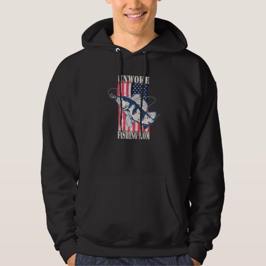unwoke Fishing Mom Hoodie (Vorderseite)