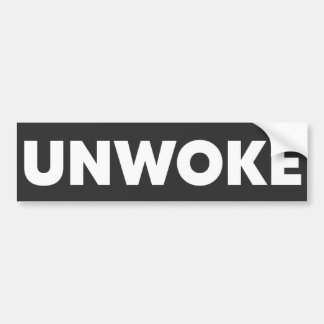 Unwoke | Nicht Geweckt Autoaufkleber