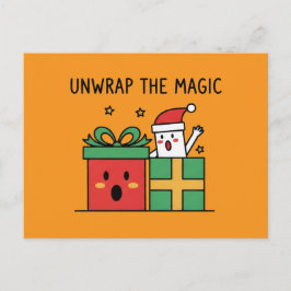 Unwrap the Magic Christmas Postkarte
