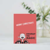 Unwrap the Magic Christmas Postkarte (Stehend Vorderseite)