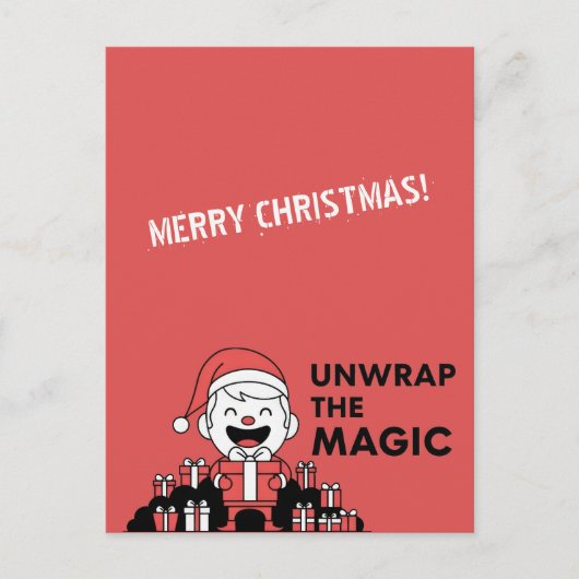 Unwrap the Magic Christmas Postkarte (Vorderseite)