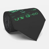 "Unwritten Greatness" Cyberpunk Krawatte (Gerollt)