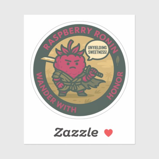 Unyielding Sweetness Warrior Raspberry  Aufkleber (Blatt)