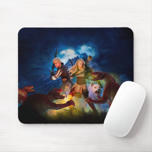 Unzählige Flammen - Maus-Matte Mousepad (Mit Mouse)