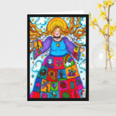 Unzählige Segen Naturengel-Karte Karte (Gelbe Blume)